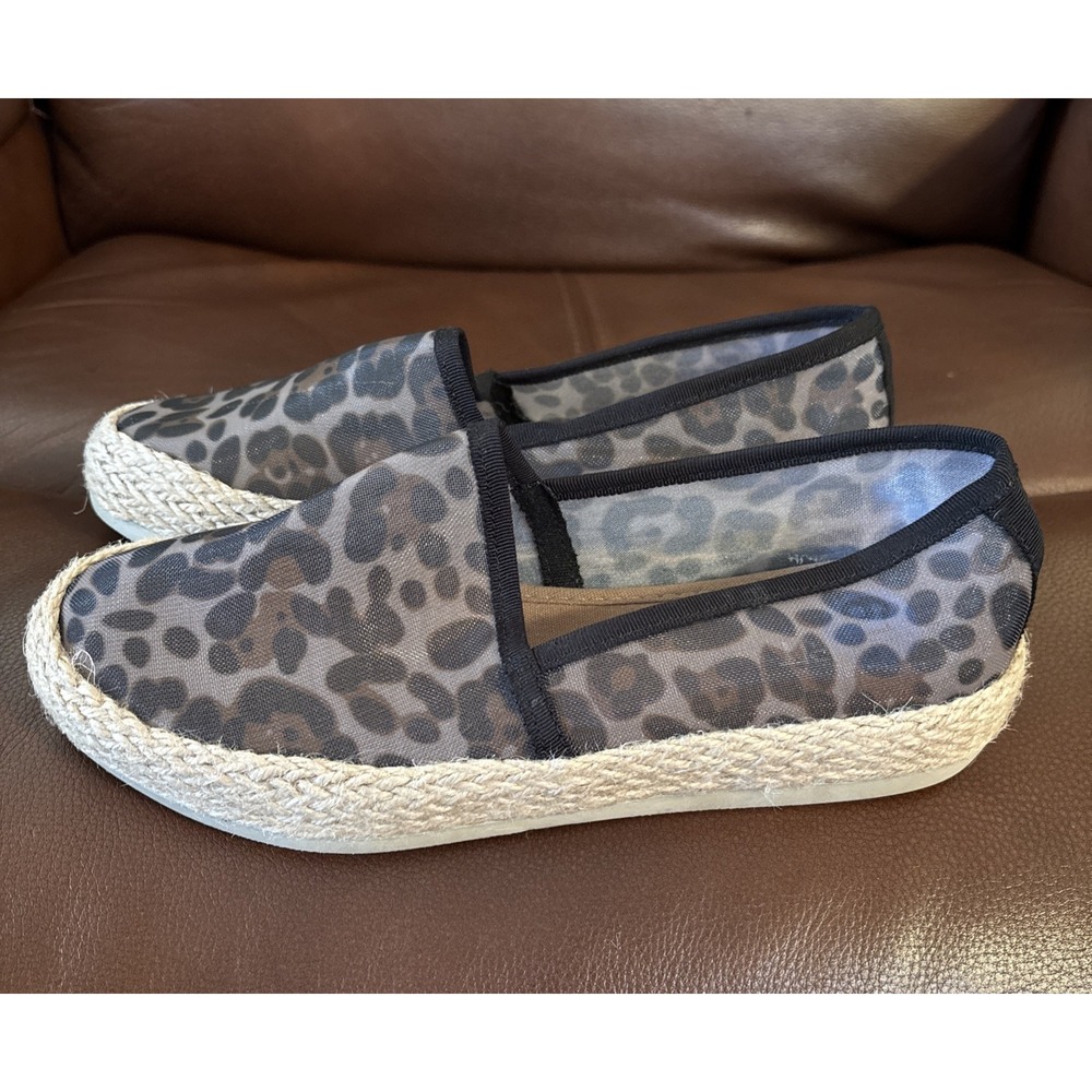 Esprit Womens‎ Espadrille Loafer Mesh Animal Print Shoes Size 6.5M